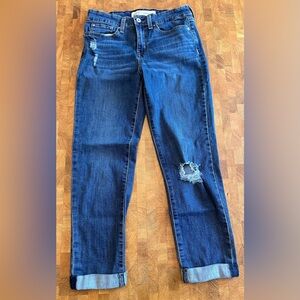 Signature by Levi Strauss Blue Mid Rise Boyfriend- Women’s Size W27